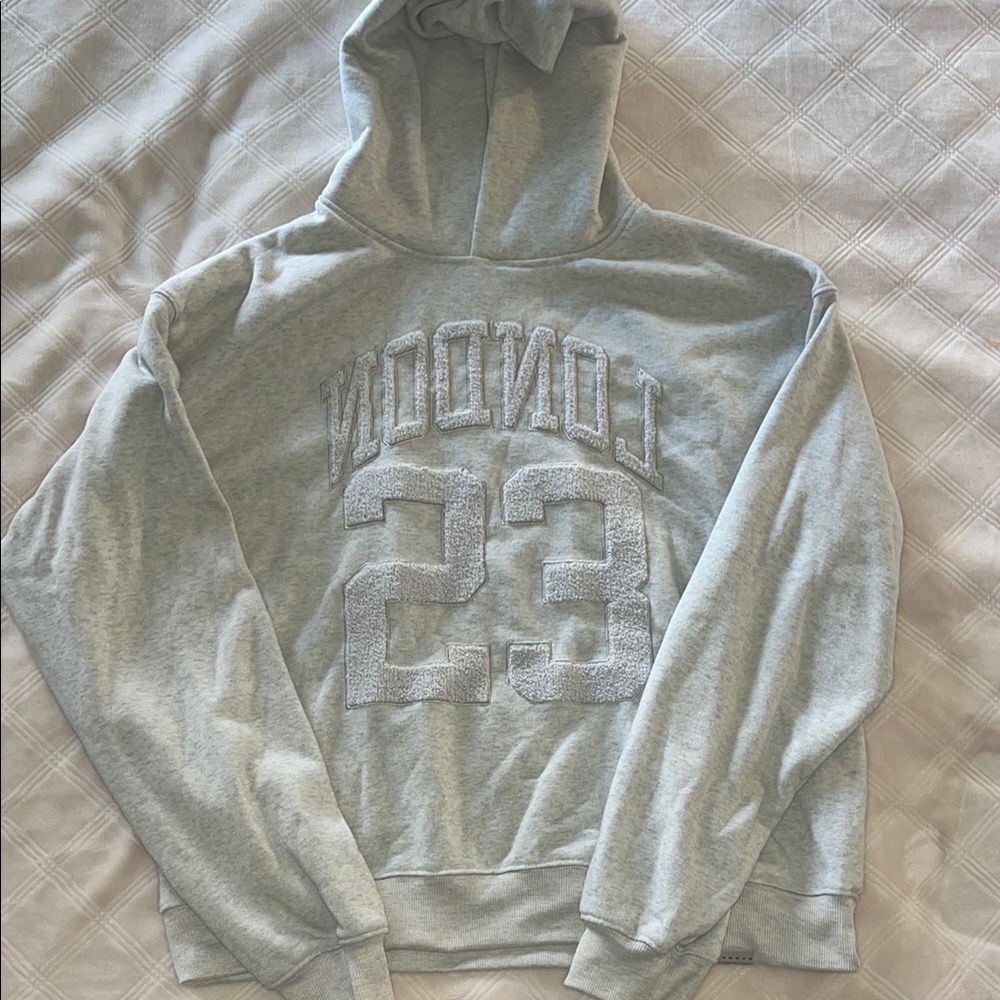 Gray Hoodie with London 23 Design